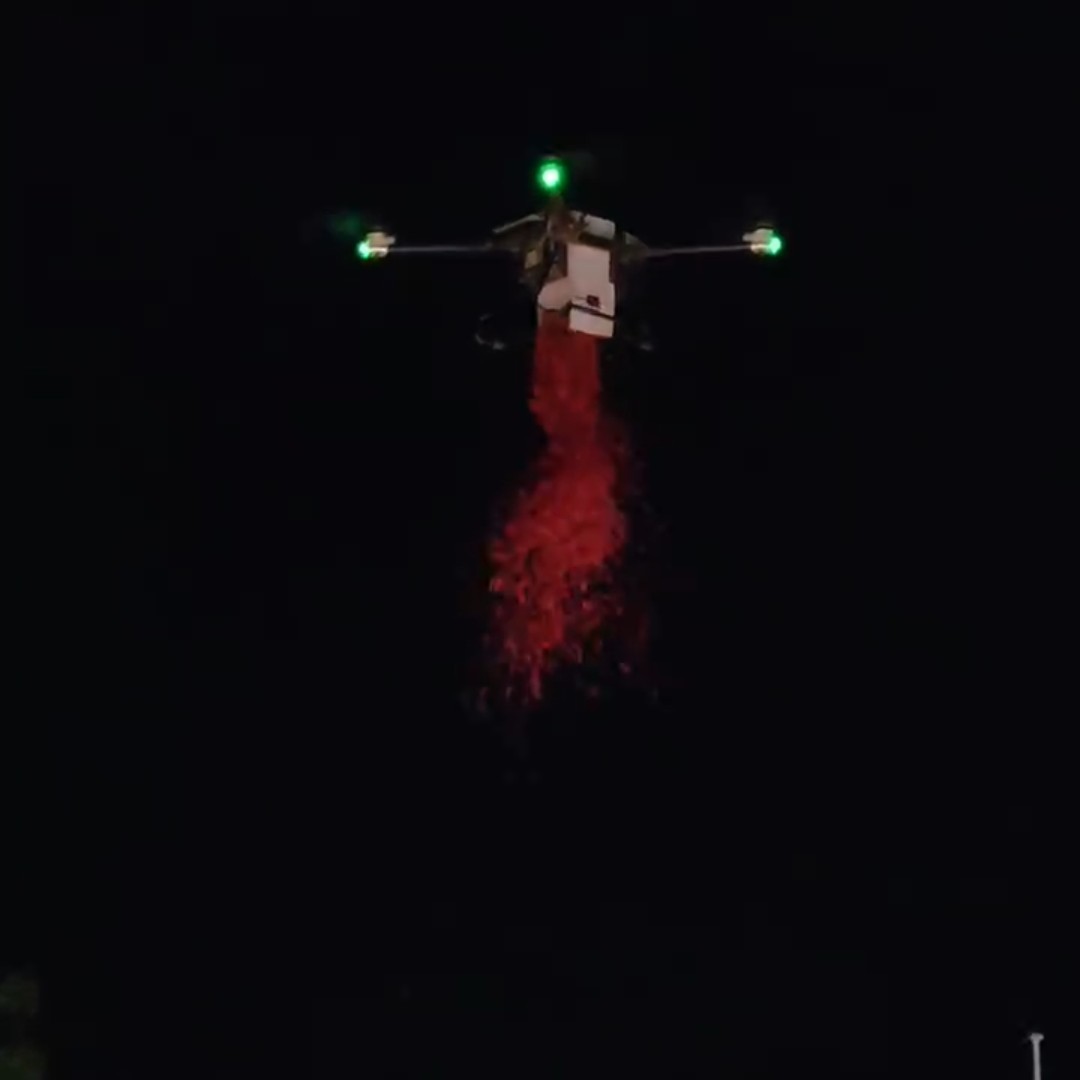 Flower drop drone