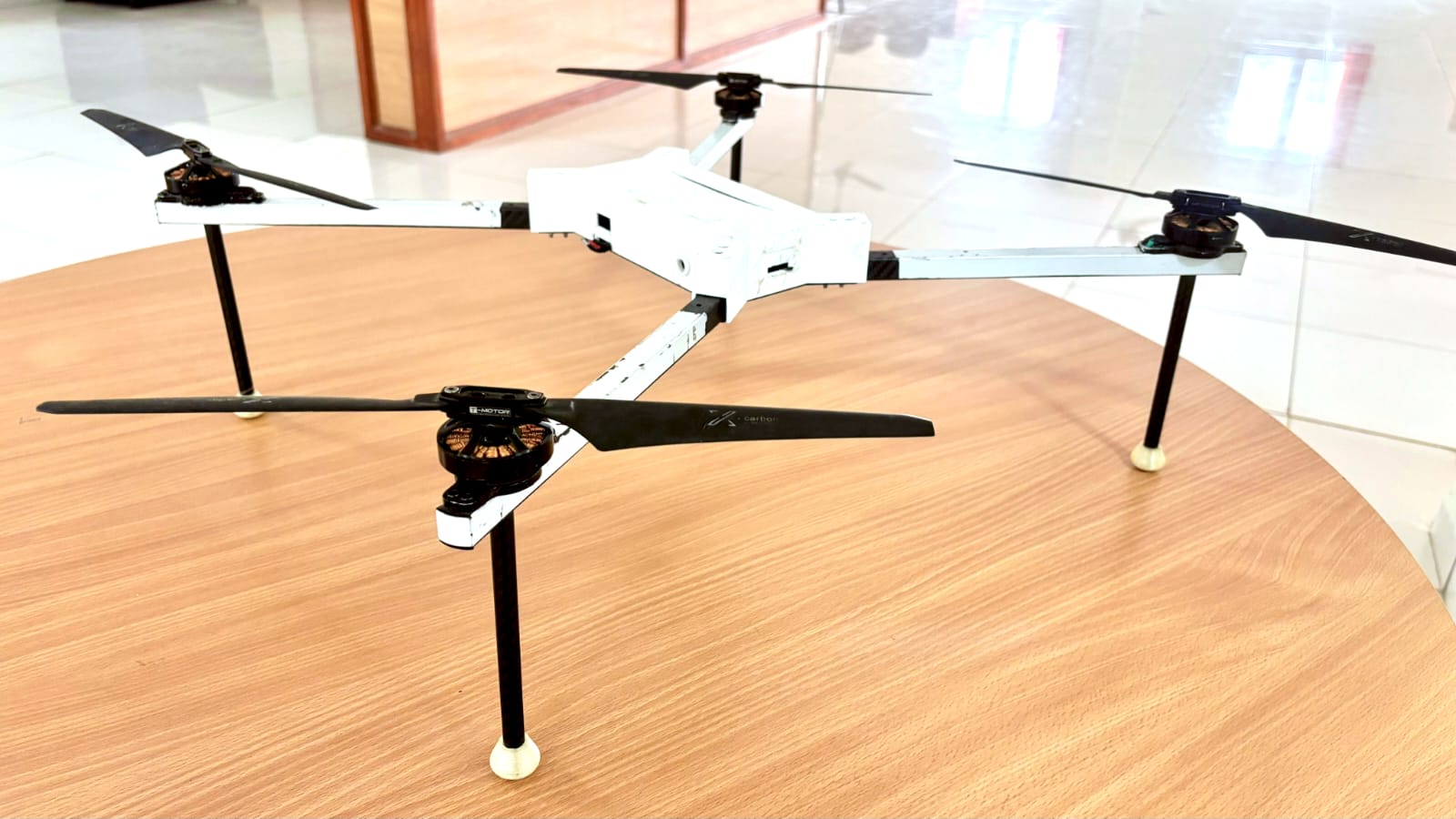 Mini Surveillance Drone on display